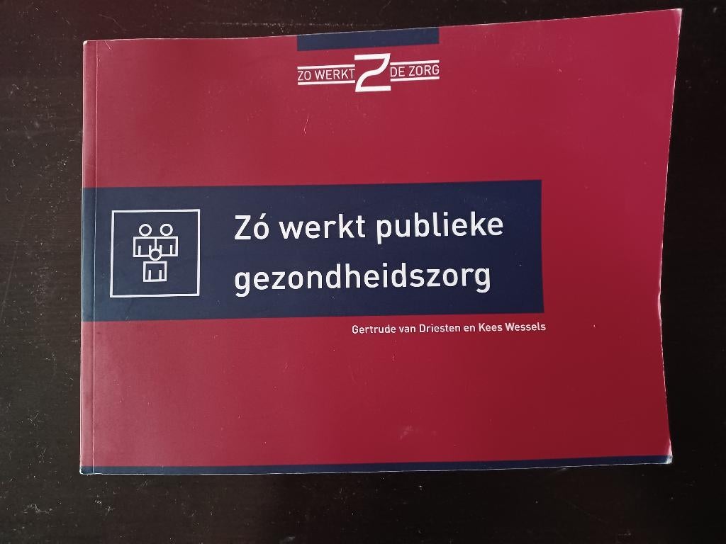 Zó werkt publieke gezondheidszorg (Van Driesten et al.), Ophalen of Verzenden, Gamma, Zo goed als nieuw, WO