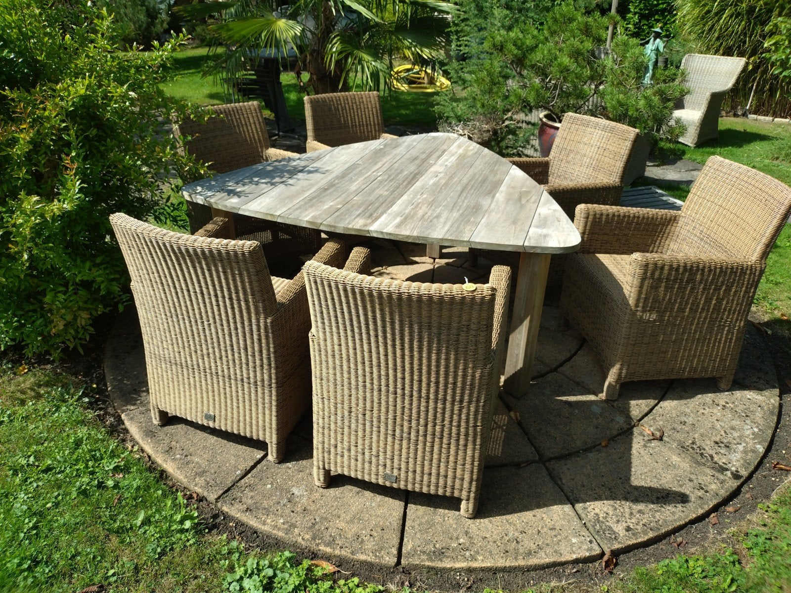 Mooie set van 6 x 4 Seasons wicker tuinstoelen, Tuin en Terras, Tuinstoelen, Ophalen, Gebruikt, Wicker