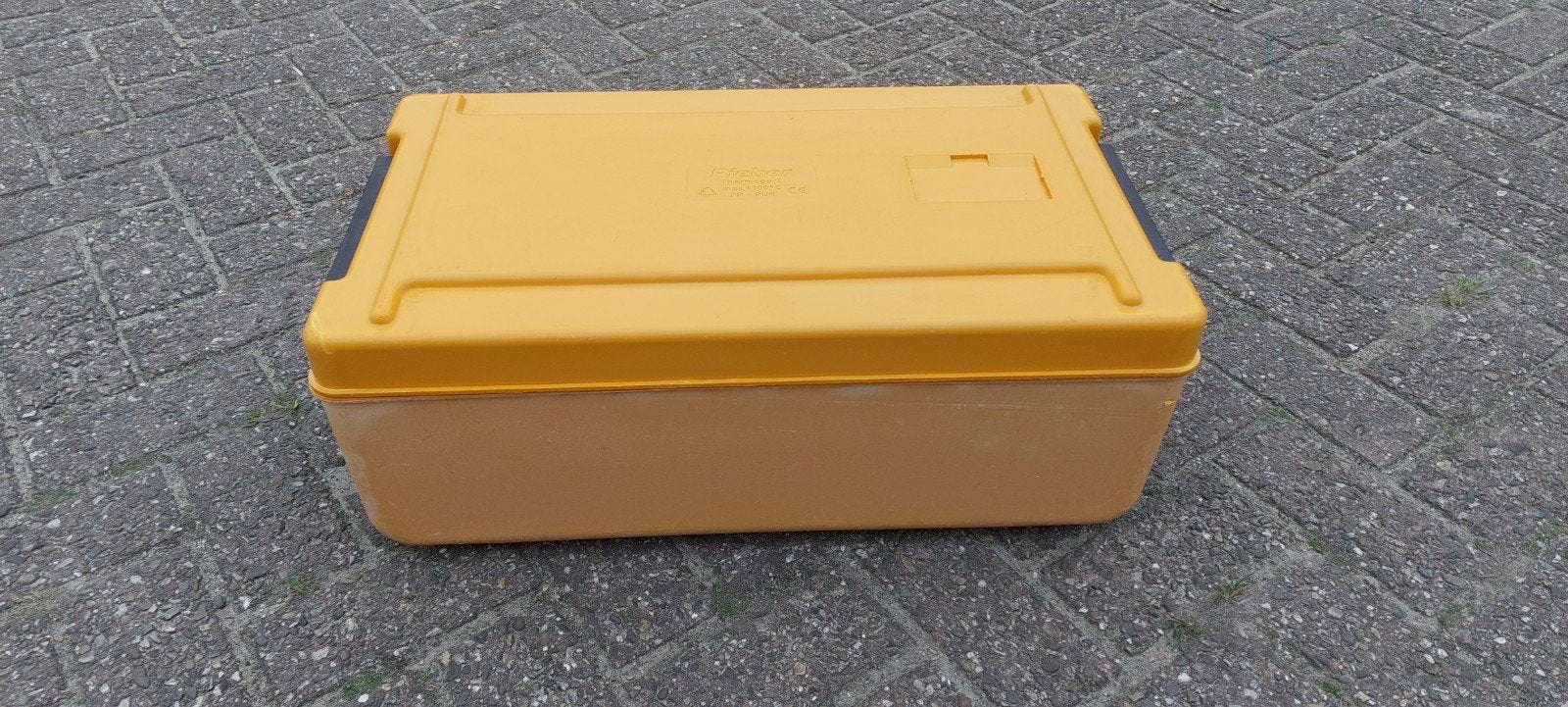 Rieber Thermoport 100K Geel - Geïsoleerde Transportbox, Ophalen of Verzenden, Gebruikt
