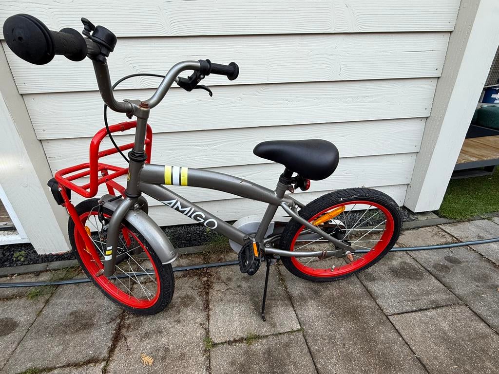 Amigo 18 inch jongensfiets, Ophalen, Terugtraprem, Amigo, 16 tot 20 inch