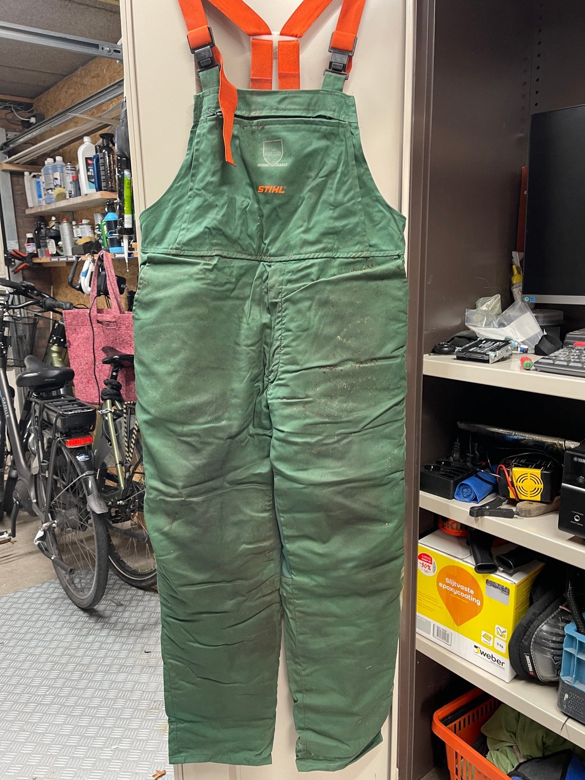 Stihl Tuinbroek en Jas - Maat 52/M, Tuin en Terras, Ophalen of Verzenden, Gebruikt, Heren, Overall