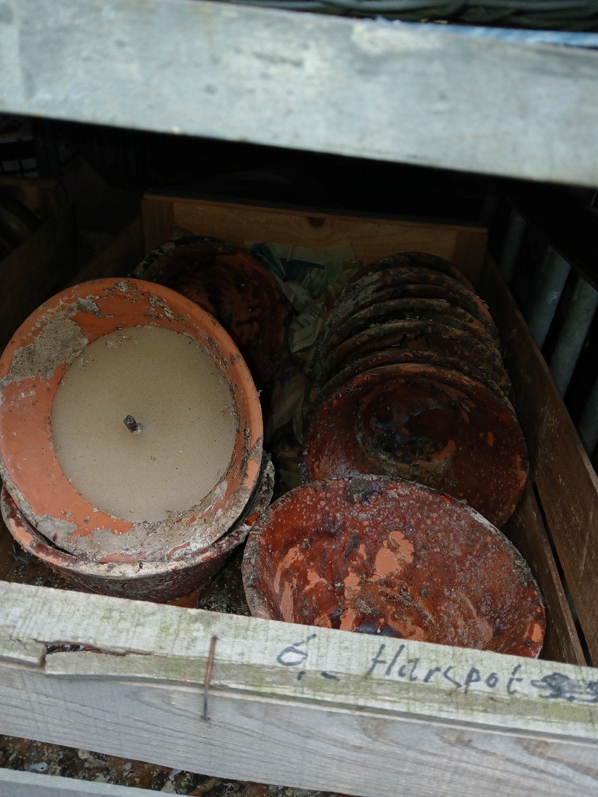 Terracotta bloempot harspot m/z kaarsen/vullingen en meer!, Ophalen