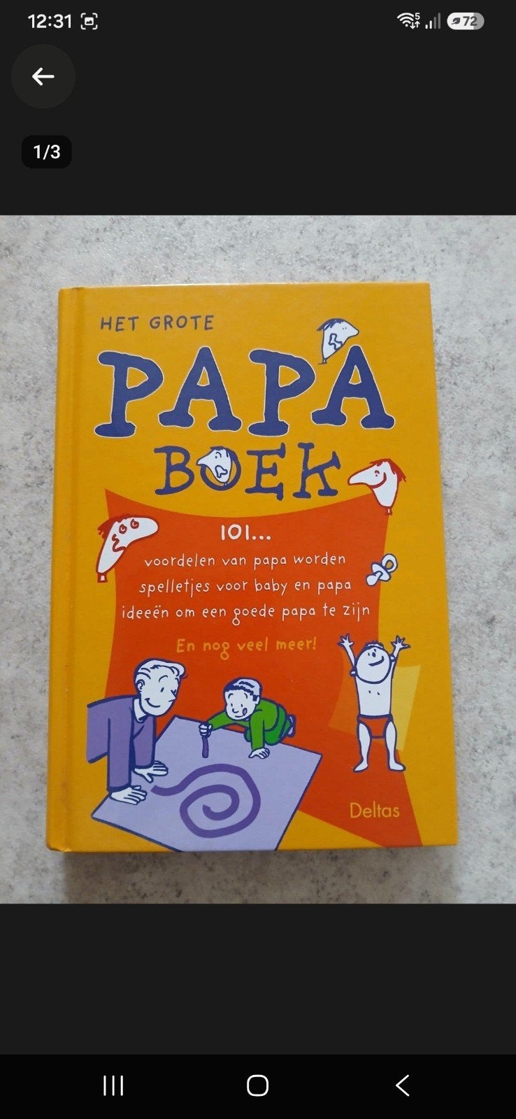Het Grote Papa Boek -Alles voor de aanstaande en nieuwe papa, Boeken, Ophalen of Verzenden, Zo goed als nieuw, Zwangerschap en Bevalling
