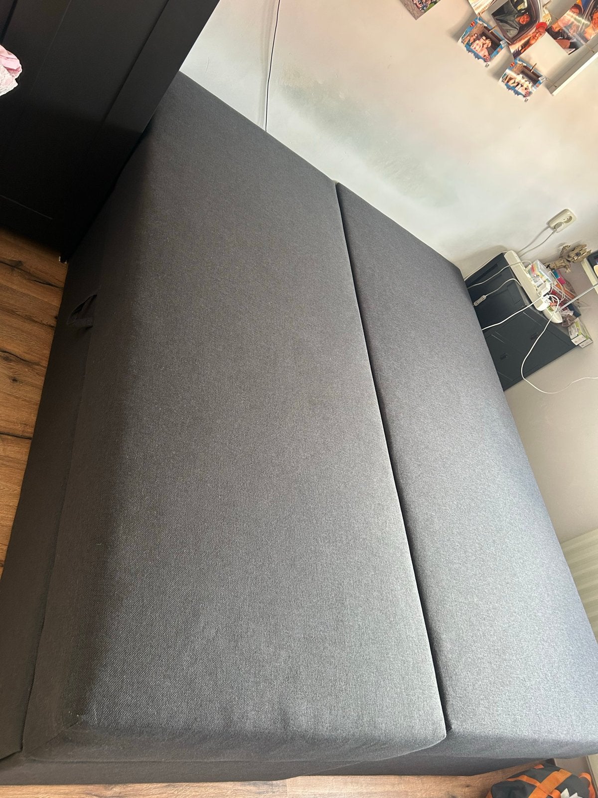 Boxspring met topmatras 160x200 cm, Huis en Inrichting, Slaapkamer | Boxsprings, Ophalen, Tweepersoons, Zo goed als nieuw, 200 cm