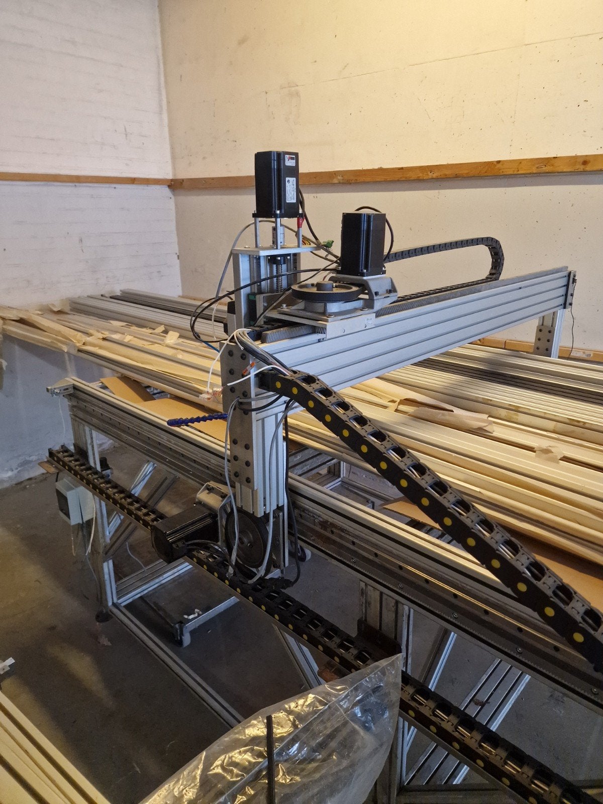 CNC-machine en aluminium profielen, Doe-het-zelf en Verbouw, Ophalen, Gebruikt, Aluminium