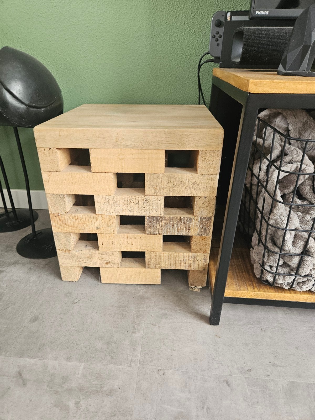 Mango houten blok, 1 of 2 laden, Ophalen of Verzenden, 25 tot 50 cm, Minder dan 100 cm