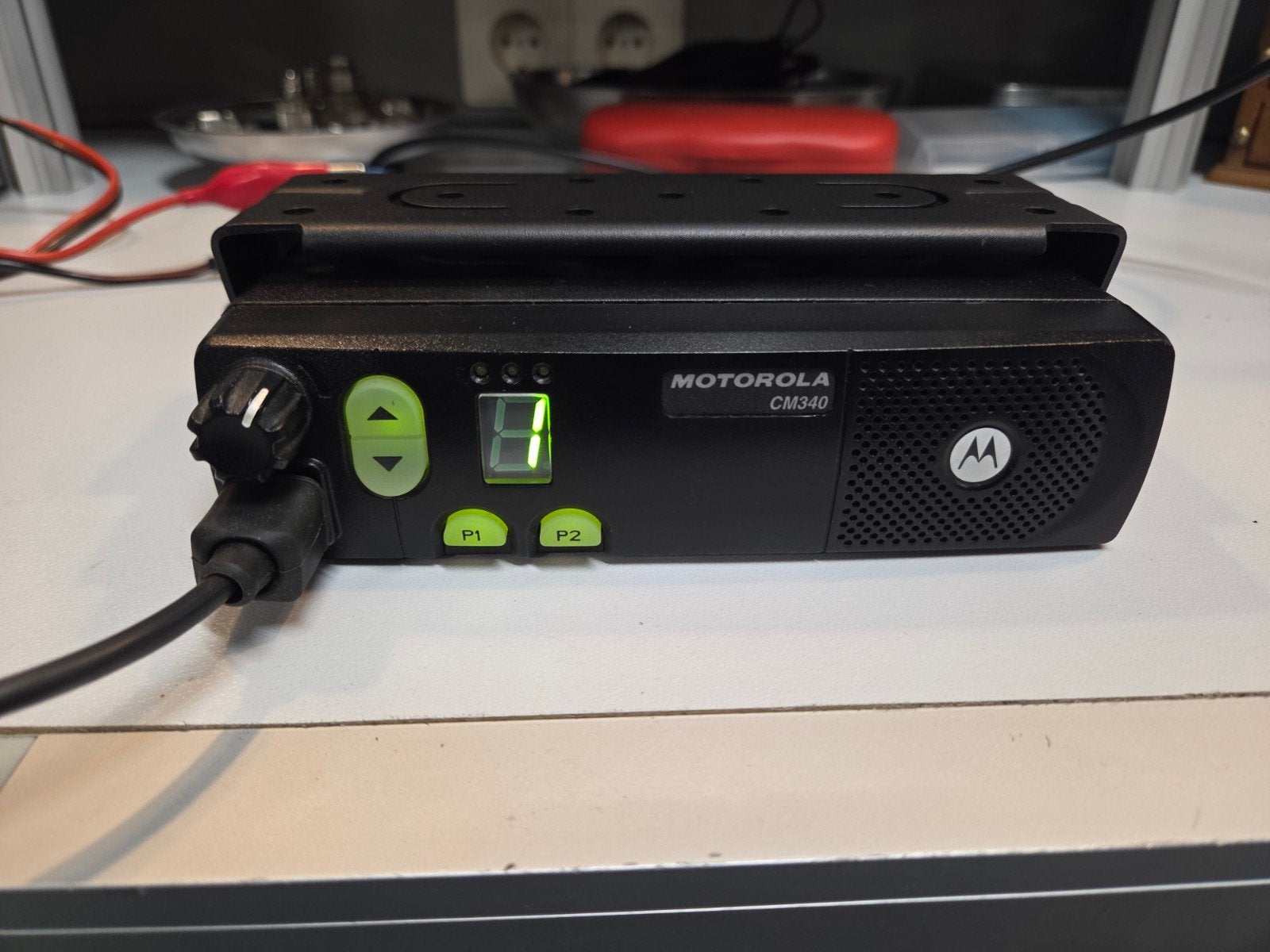 Motorola CM340 VHF 136-174MHz mobilofoon, Telecommunicatie, Ophalen of Verzenden, Zo goed als nieuw, Zender en Ontvanger
