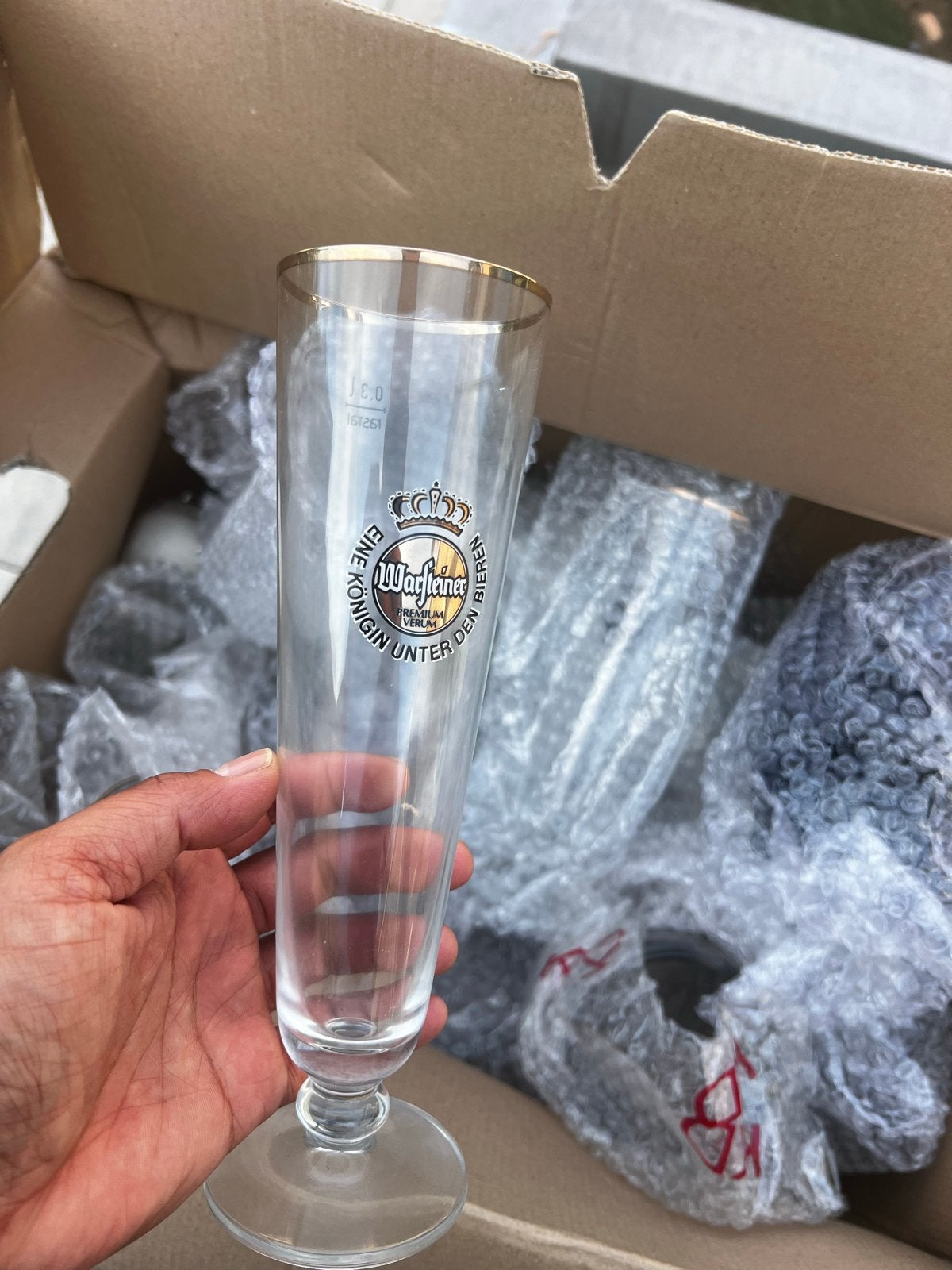 Duitse bierglazen en pullen - Warsteiner, Ophalen, Meerkleurig, Overige merken, Glas