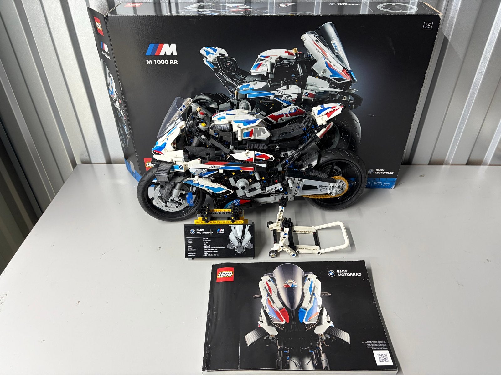 Lego Technic 42130 BMW M 1000 RR - Zo goed als nieuw, Lego, Ophalen of Verzenden, Zo goed als nieuw, Technic