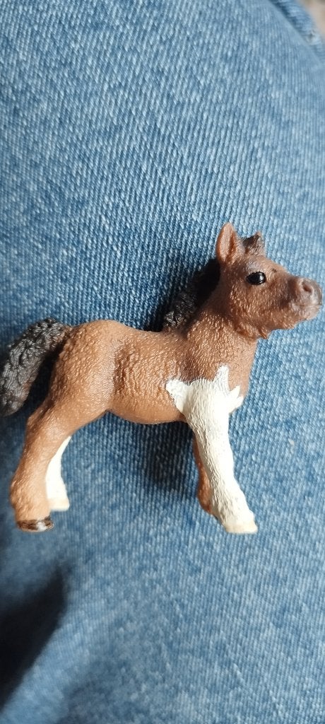 Schleich Shetland pony veulen! Retired! 13752, Ophalen of Verzenden, Zo goed als nieuw