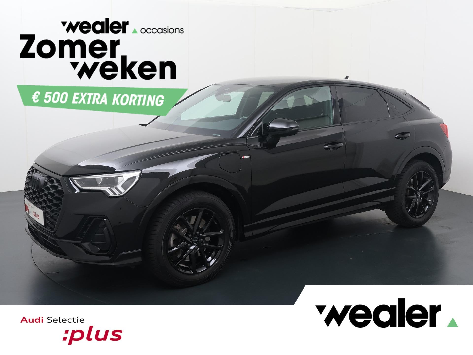 Audi Q3 Sportback 45 TFSI e S Edition | 245 PK | SoH 87% | C, Auto's, Gebruikt, Met garantie (alle), Leder en Stof, Zwart
