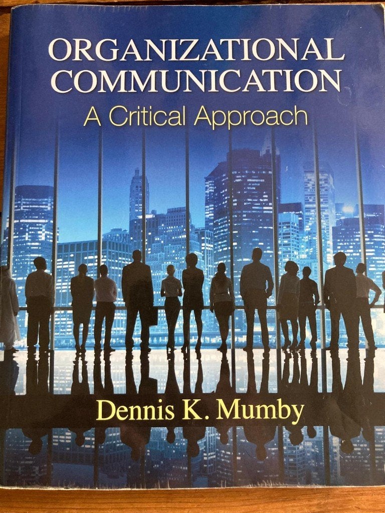 Organizational Communication: A Critical Approach – Mumby, Besturingssystemen, Ophalen of Verzenden, Zo goed als nieuw, Dennis K. Mumby
