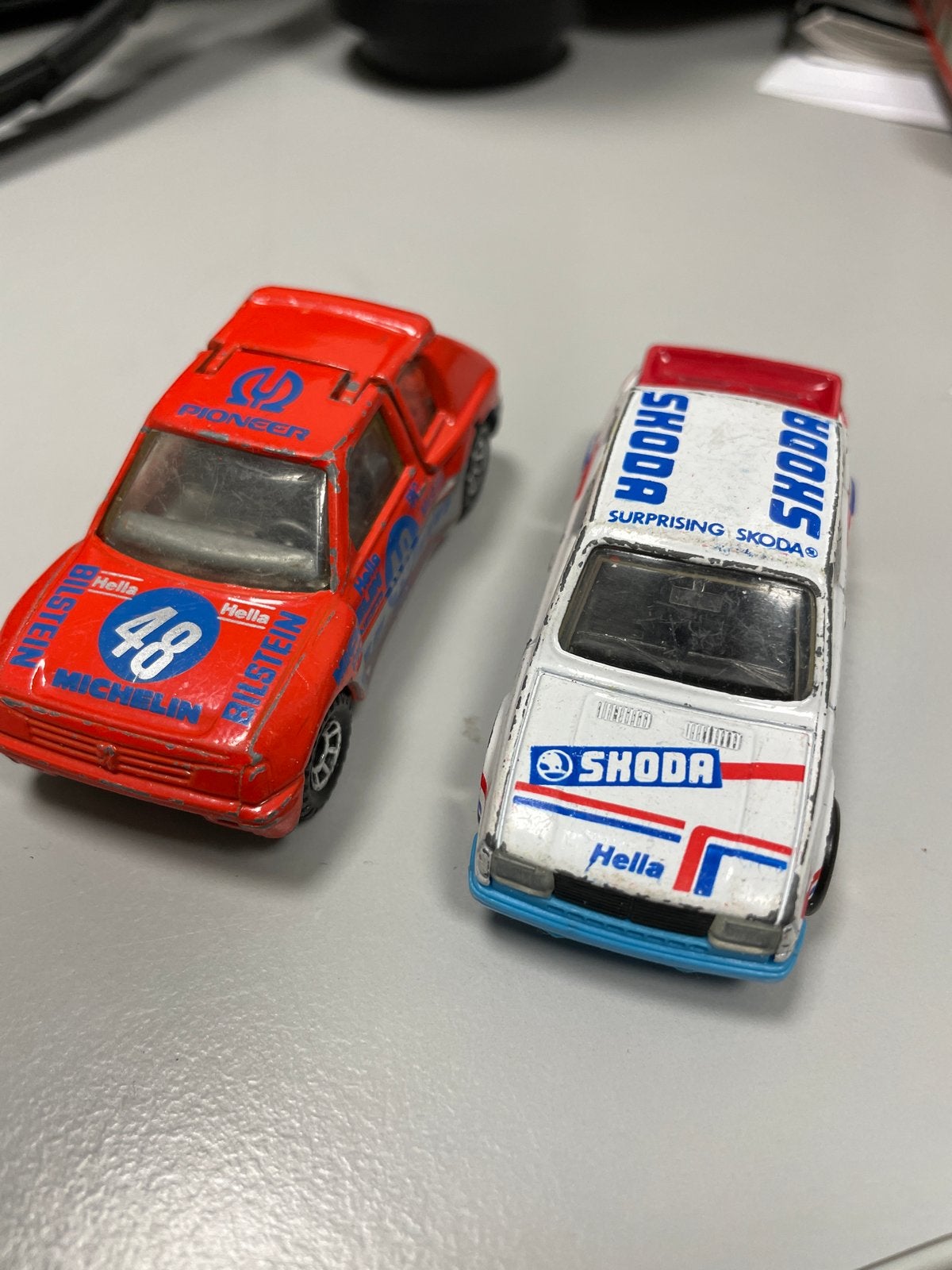 Matchbox Skoda 130 LR & Peugeot 205 Turbo 16 (1984/1986), Gebruikt, -, Ophalen of Verzenden, @