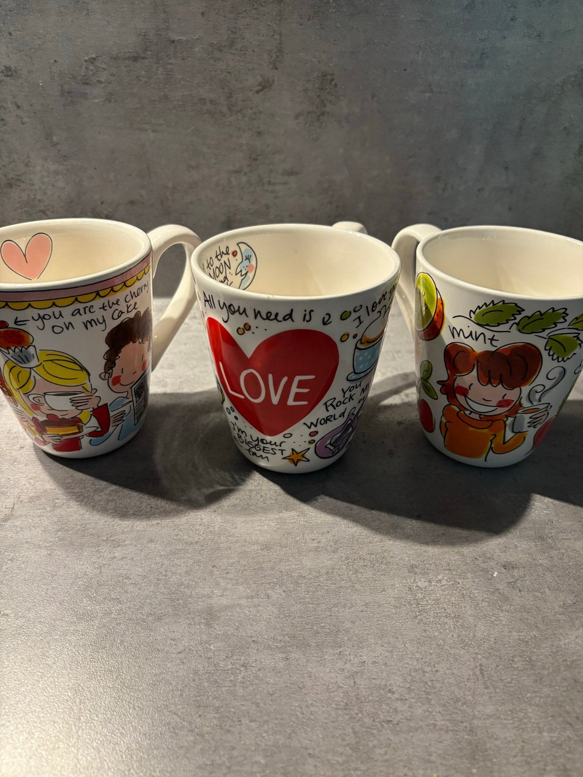 3 Blond Amsterdam mokken, Ophalen of Verzenden, Steen/keramiek, Meerkleurig, Overige merken