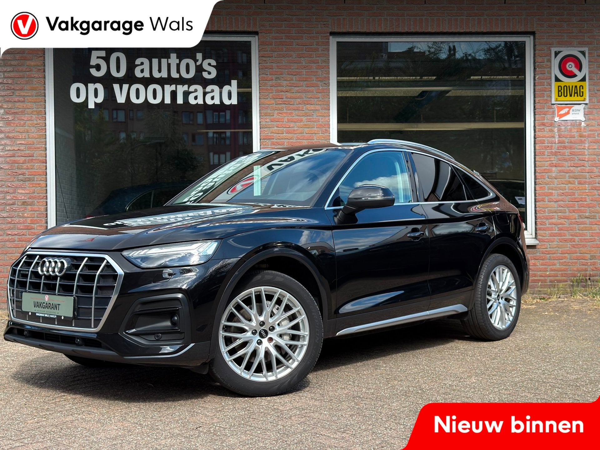Audi Q5 Sportback 50 TFSI e S edition | HUD | B&O | Navi | A, Auto's, Audi, 14 kWh, Gebruikt, Zwart, 4 cilinders