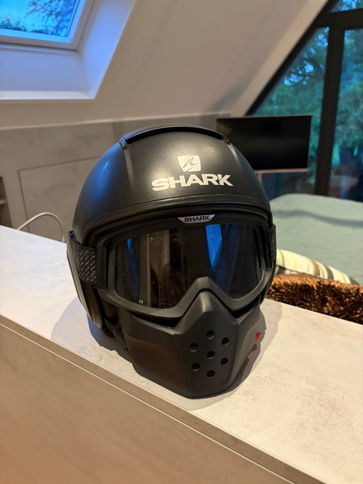 Shark helm maat L (band nog goed, niet uitgerekt), Ophalen, Tweedehands, Integraalhelm, Shark