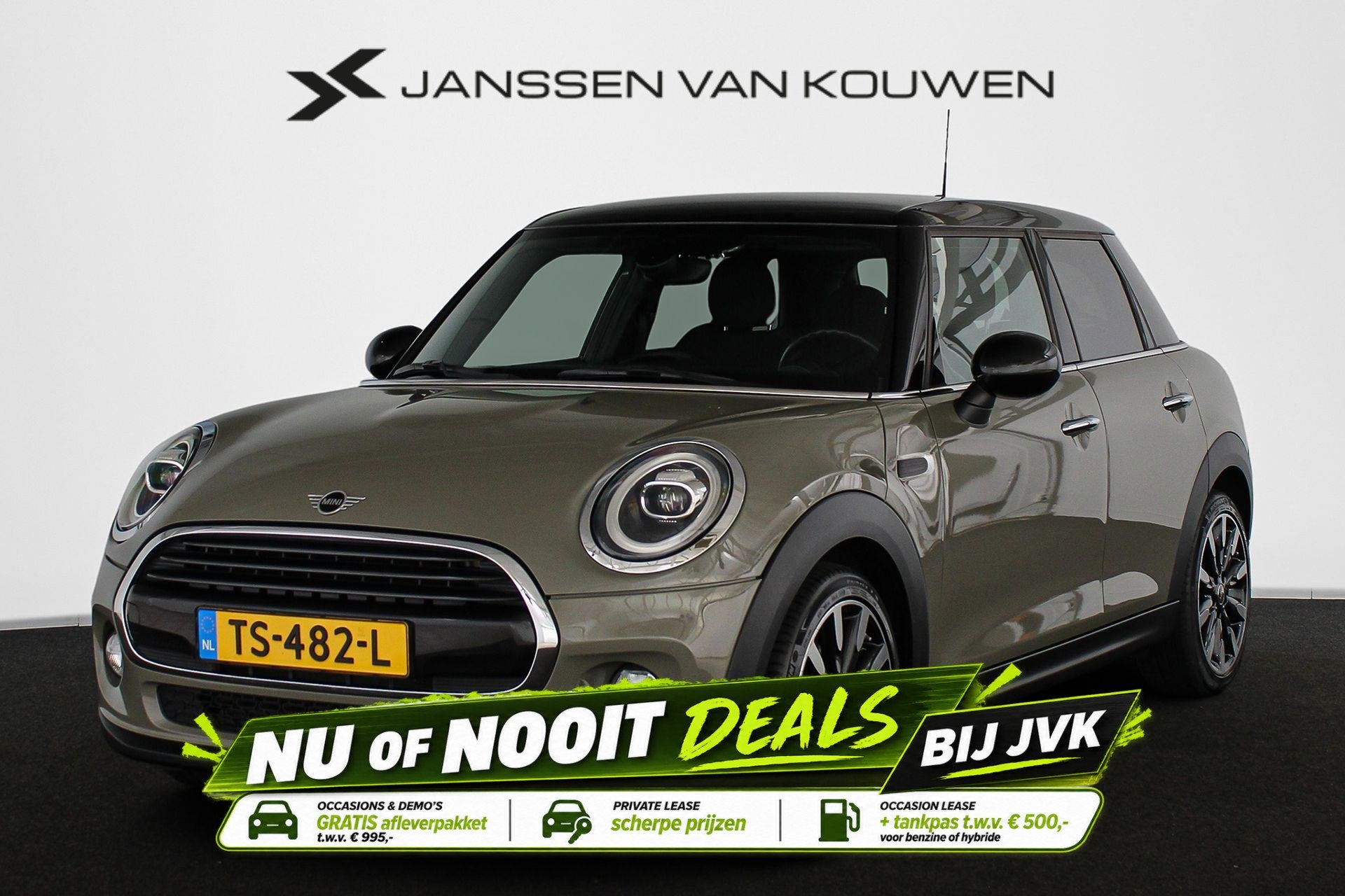 MINI 5-Deurs 1.5 Cooper Chili Sportstoelen Stoelverwarming N, Auto's, Voorwielaandrijving, 136 pk, Gebruikt, Leder en Stof