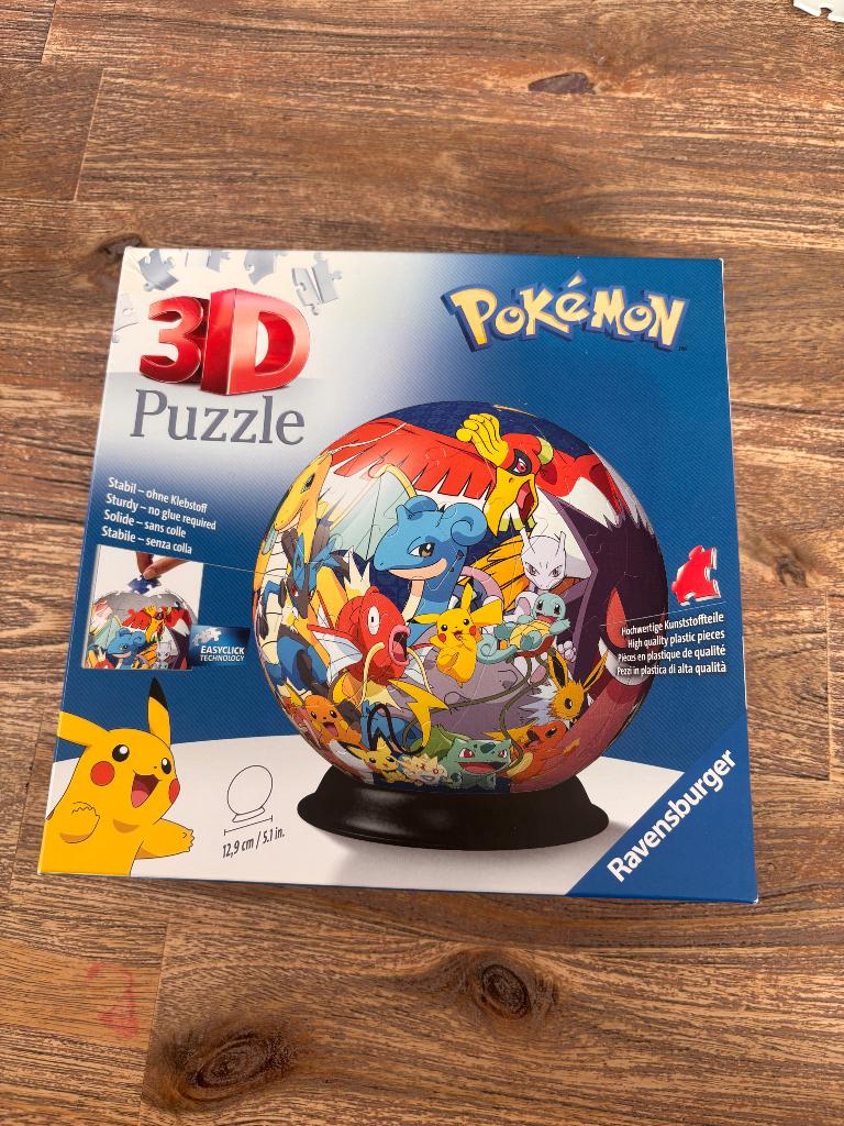Pokémon 3D puzzel, Ophalen, Meer dan 50 stukjes, Gebruikt, 6 jaar of ouder