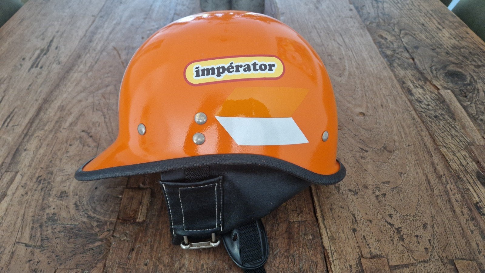 Vintage Imperator Helm in perfecte staat, Fietsen en Brommers, Brommerhelmen, Ophalen of Verzenden