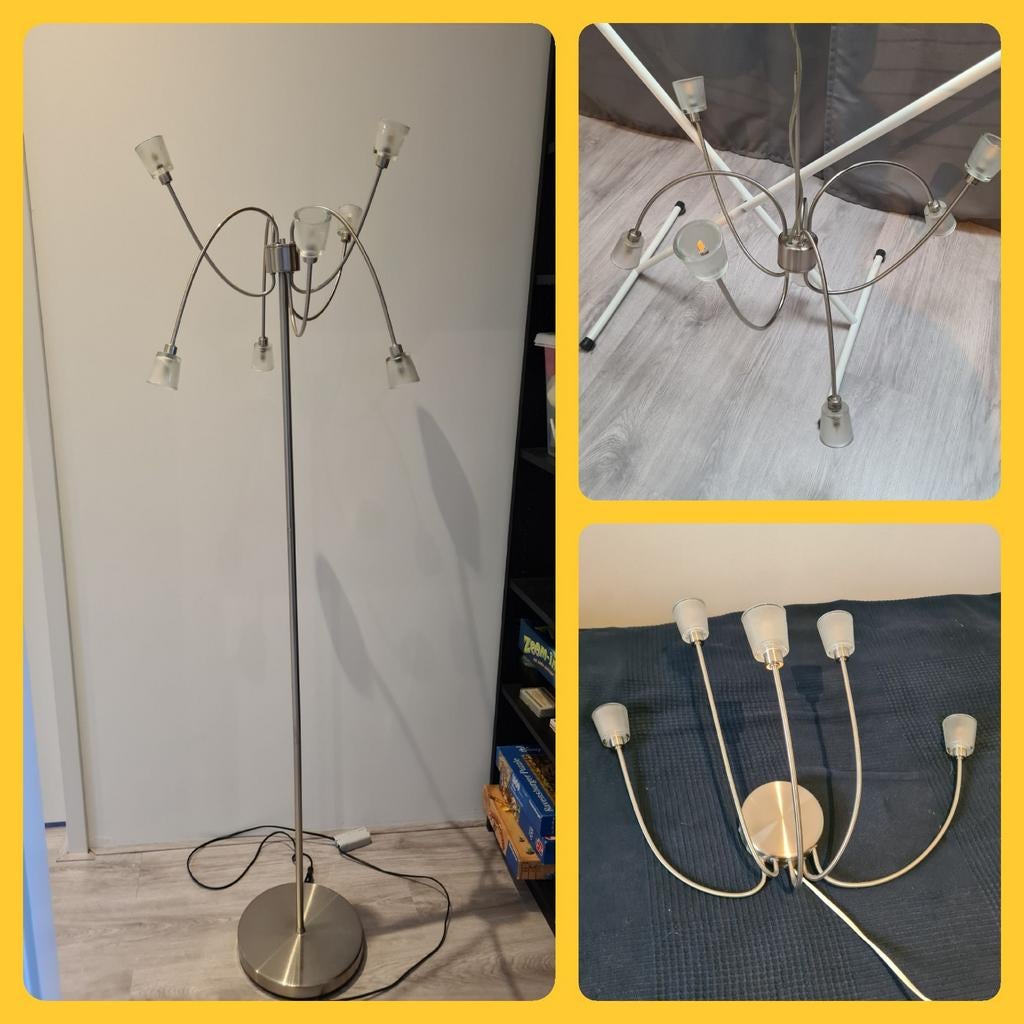 Ikea Kryssbo set: hanglamp, stalamp, wandlamp, Ophalen, Zo goed als nieuw, Overige materialen