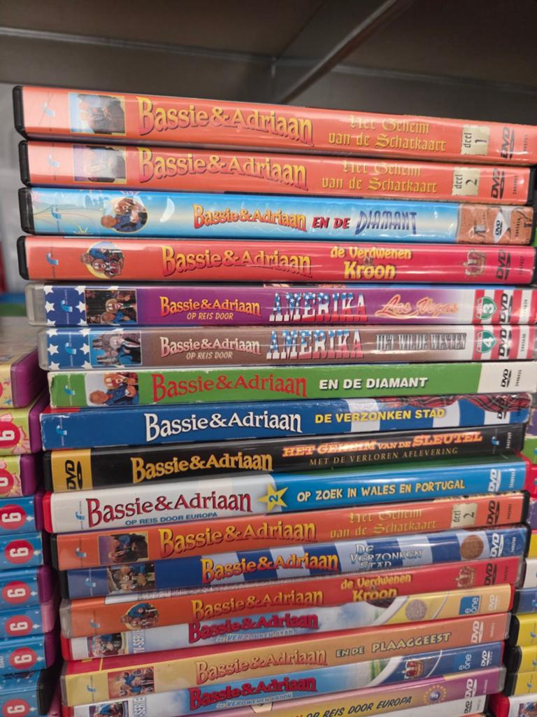 Bassie en Adriaan - Grote verzameling dvd's, Alle leeftijden, Ophalen of Verzenden, Zo goed als nieuw