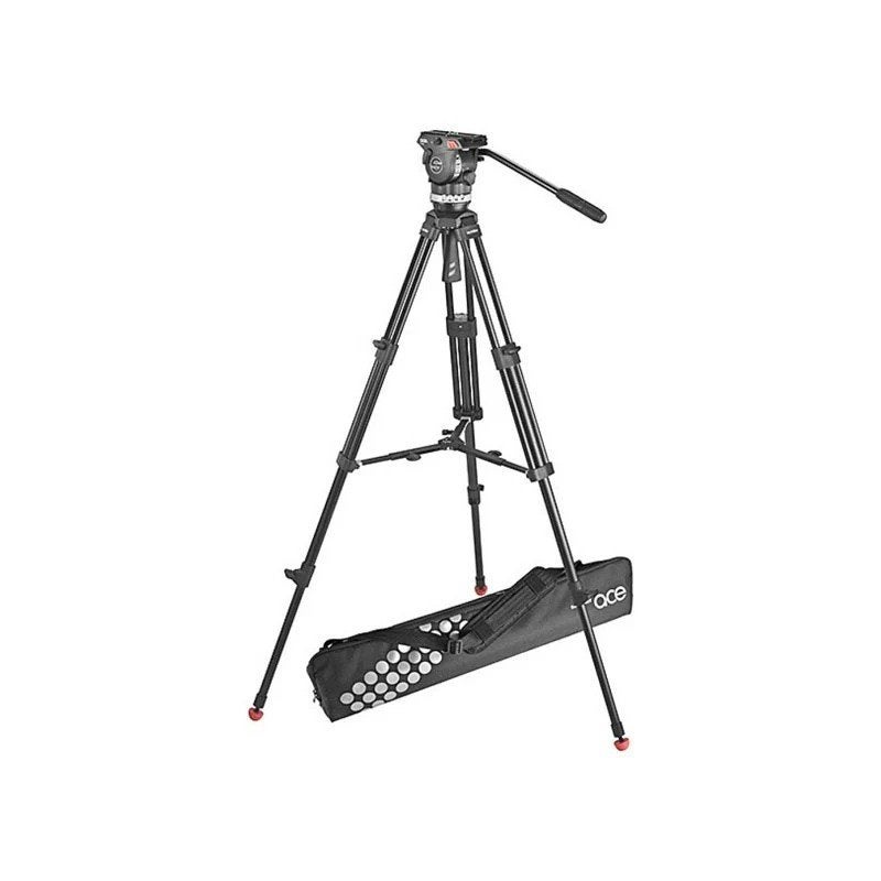 Sachtler System Ace M MS professioneel videostatief met tas, Vloeistofkop, Sachtler, 150 tot 175 cm, Sachtler