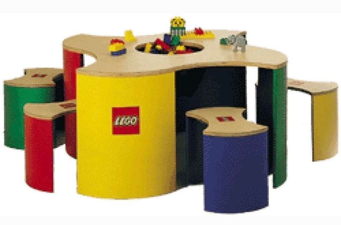 Lego speeltafel met 4 stoeltjes - ideaal voor kinderen, Ophalen of Verzenden, Gebruikt, Overige merken