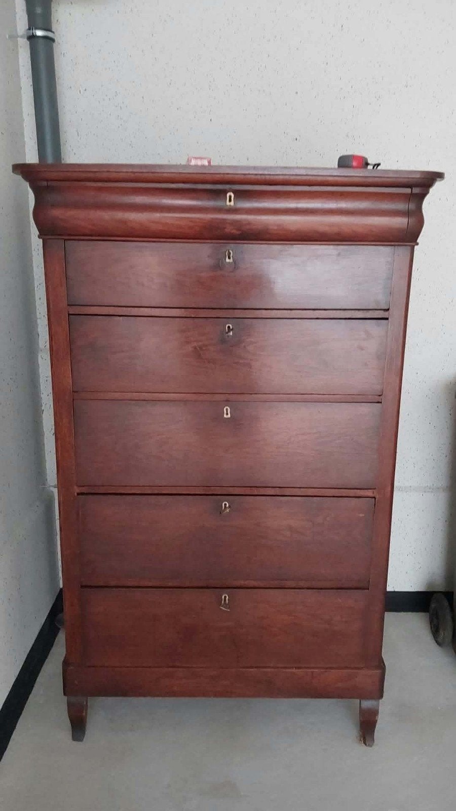 Antieke Commode met 5 Laden - Klassiek Houten Meubel, Ophalen