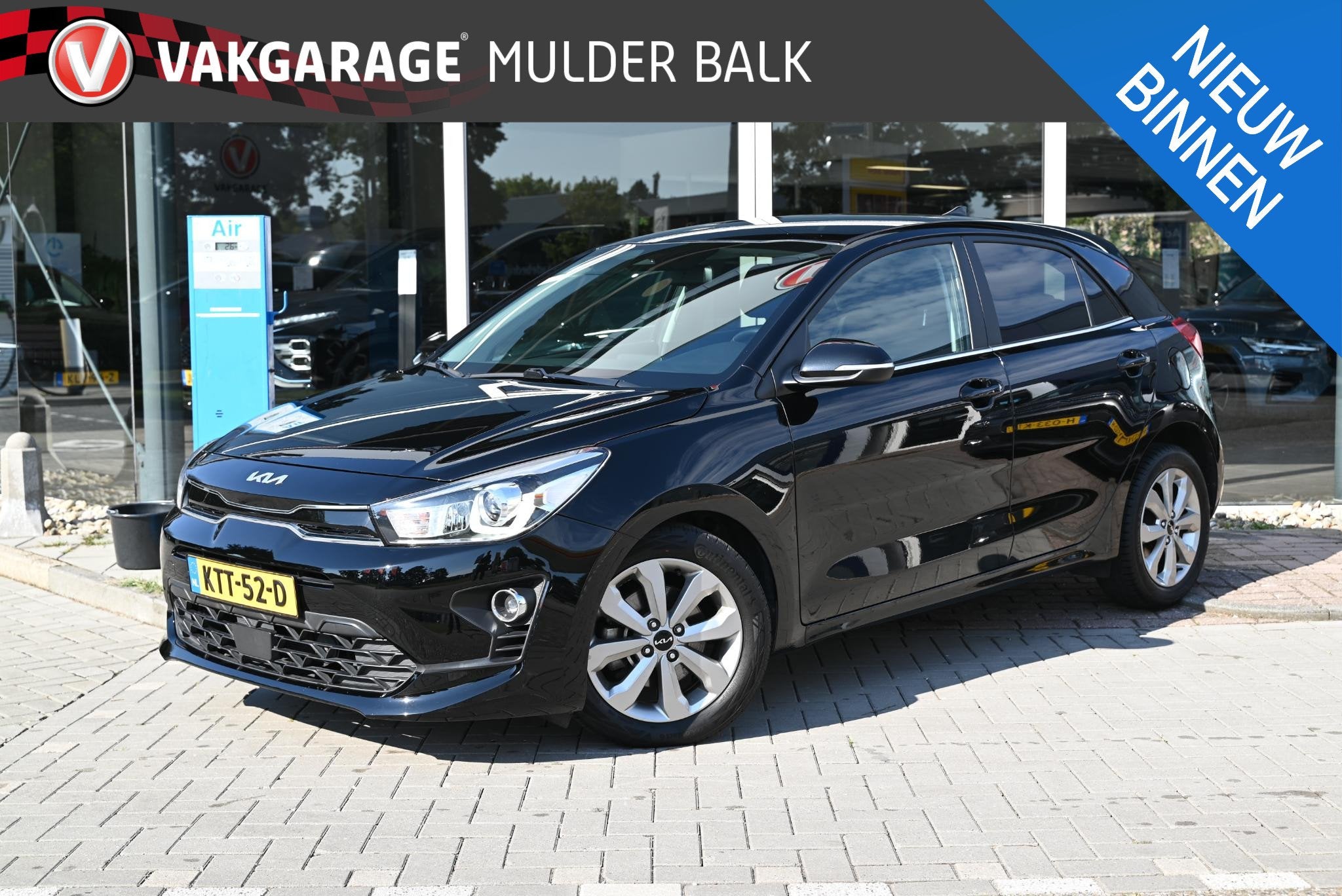 Kia Rio 1.0 T-GDi MHEV DynamicPlusLine, Gebruikt, Euro 6, Zwart, 1100 kg