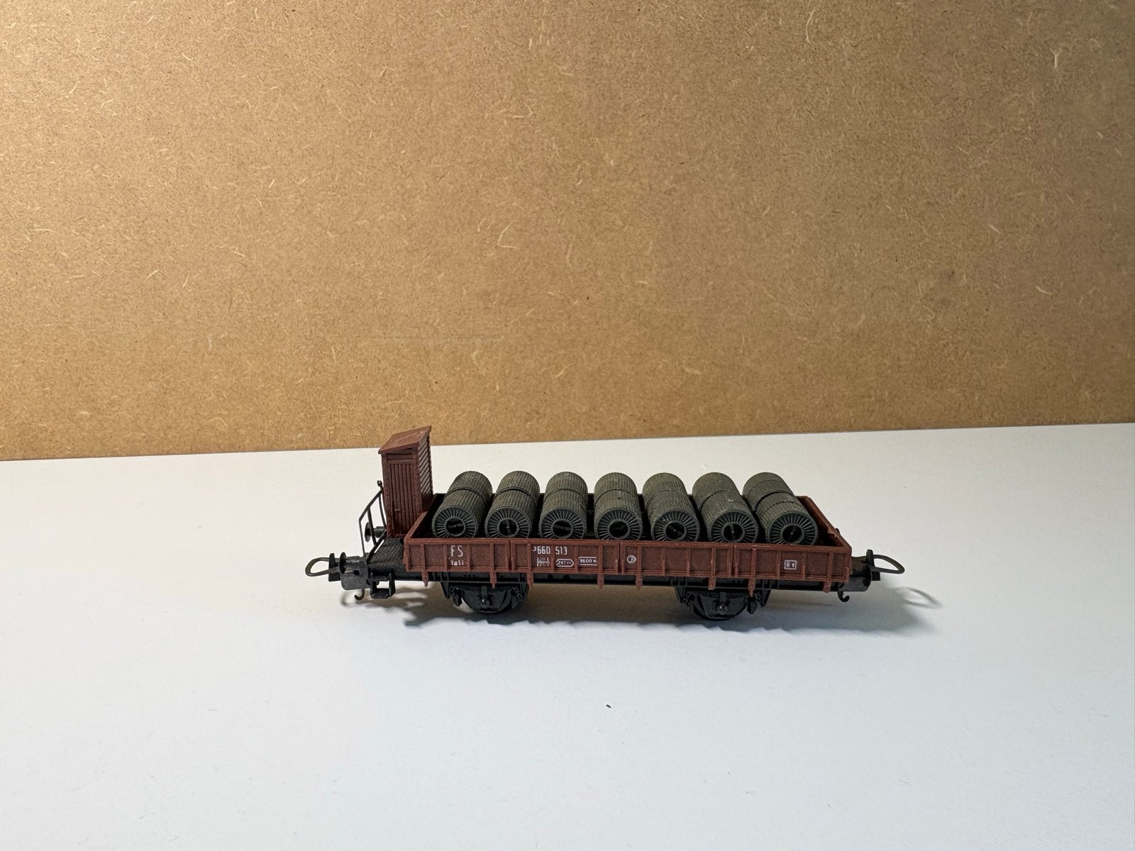Lima 2812 H0 goederenwagon met rollen, Hobby en Vrije tijd, Modeltreinen | Overige schalen, Ophalen, Gebruikt, Gelijkstroom, Fleischmann
