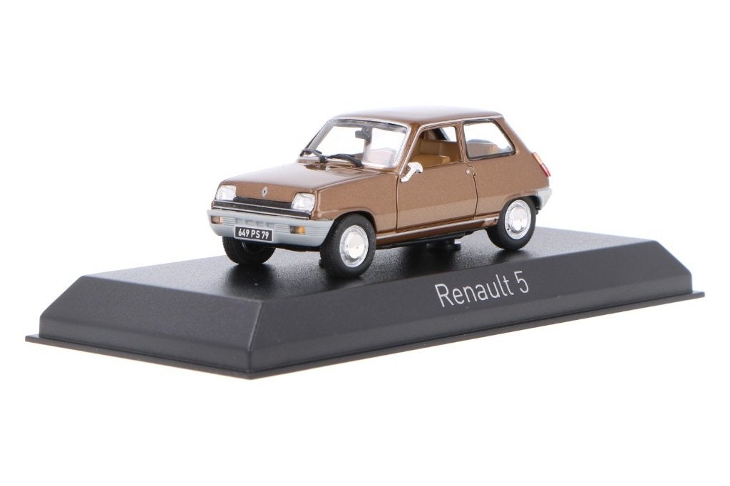 Renault 5 TL 1974 Bruin Schaal 1/43 Norev Nieuw, Auto, Norev, Ophalen of Verzenden, Norev
