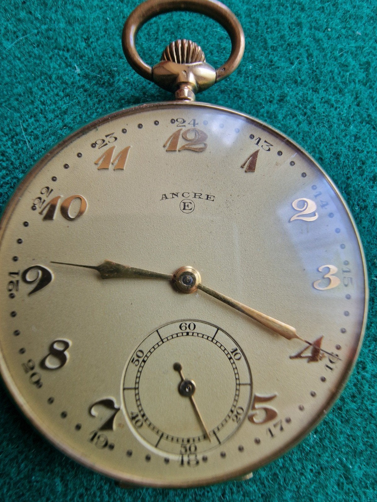 Gouden Ancre zakhorloge, Antiek en Kunst, Ophalen