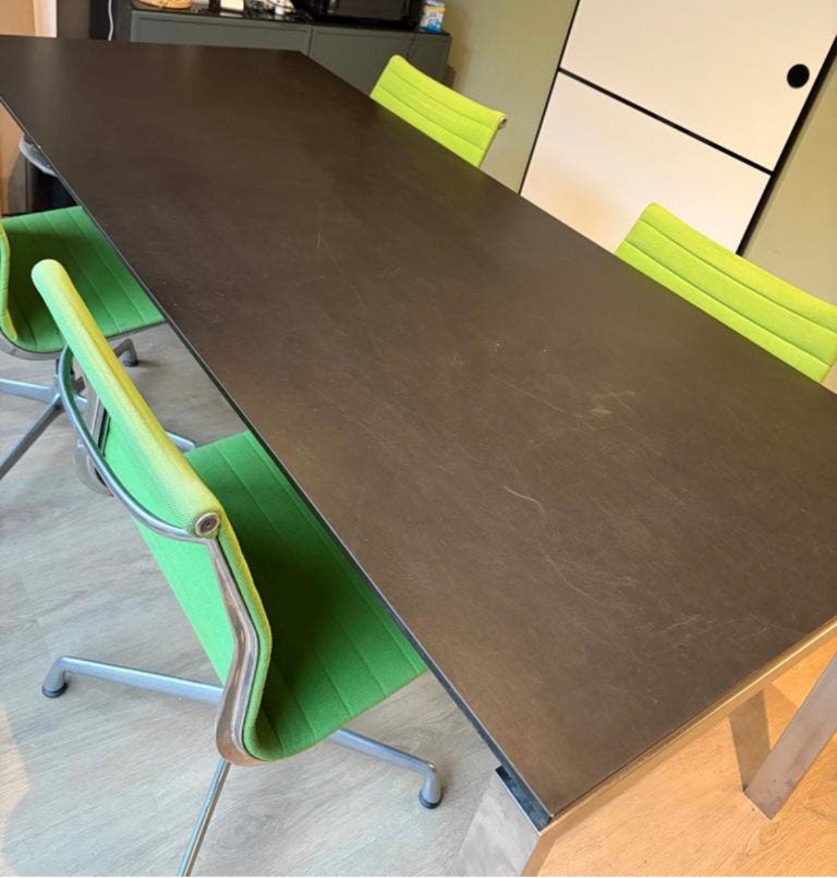 Design eetkamertafel, Ophalen, Gebruikt, 50 tot 100 cm, 150 tot 200 cm