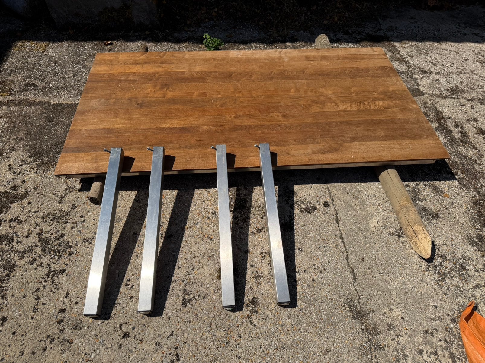Tuintafel, Ophalen, Zo goed als nieuw, Rechthoekig, Hout