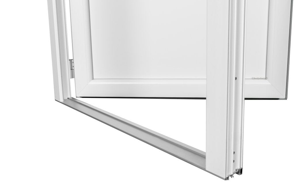 Kunststof Buitendeur 1/2 Glas Buiten B85 H185cm Wit, Niet ingevuld, Kunststof, 80 tot 100 cm, Nieuw