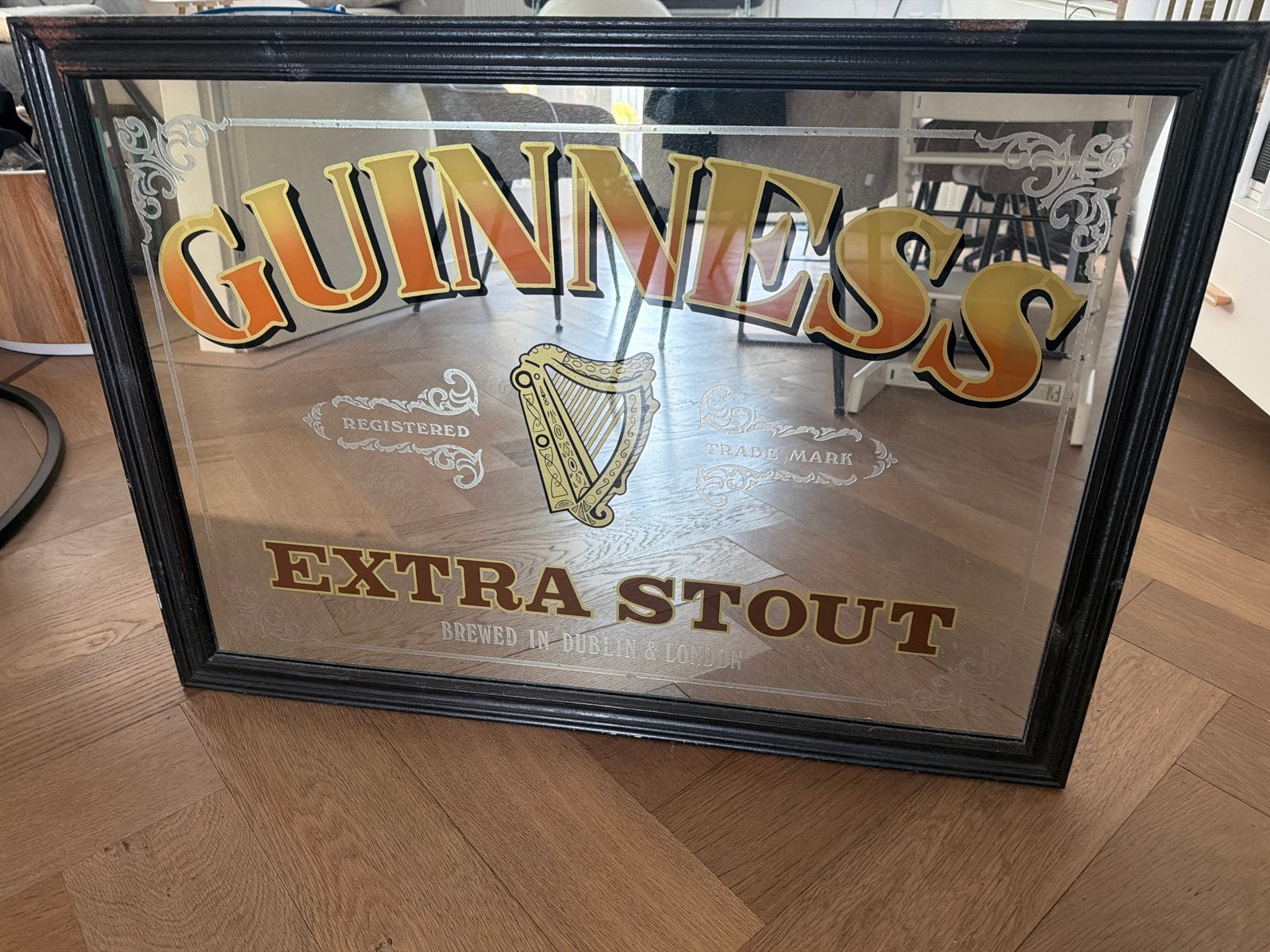 Guinness Extra Stout spiegel, Antiek en Kunst, Ophalen