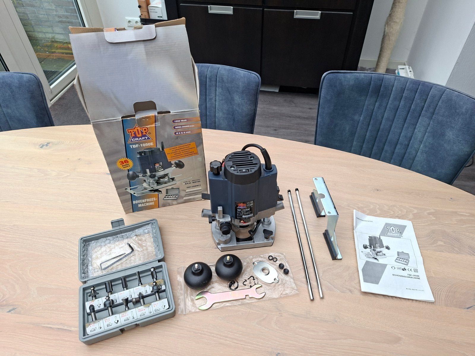 Top Craft Bovenfrees TBF-1050E met accessoires, Ophalen of Verzenden, Zo goed als nieuw, Bovenfrees, Top Craft