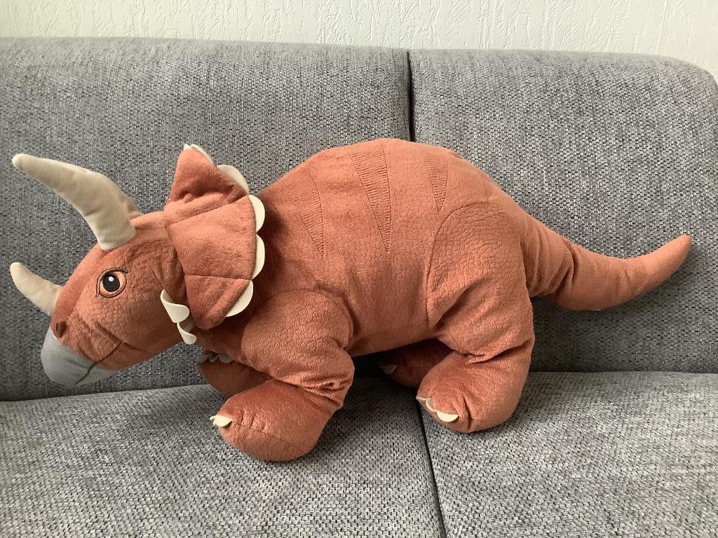 grote Ikea dinosaurus dino 31 cm hoog 76 cm lang  15 euro, Ophalen of Verzenden, Zo goed als nieuw, Overige typen