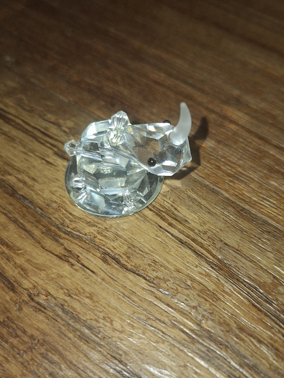 Swarovski Kristal Figuur Neushoorn, Verzamelen, Swarovski, Ophalen of Verzenden, Zo goed als nieuw, Figuurtje