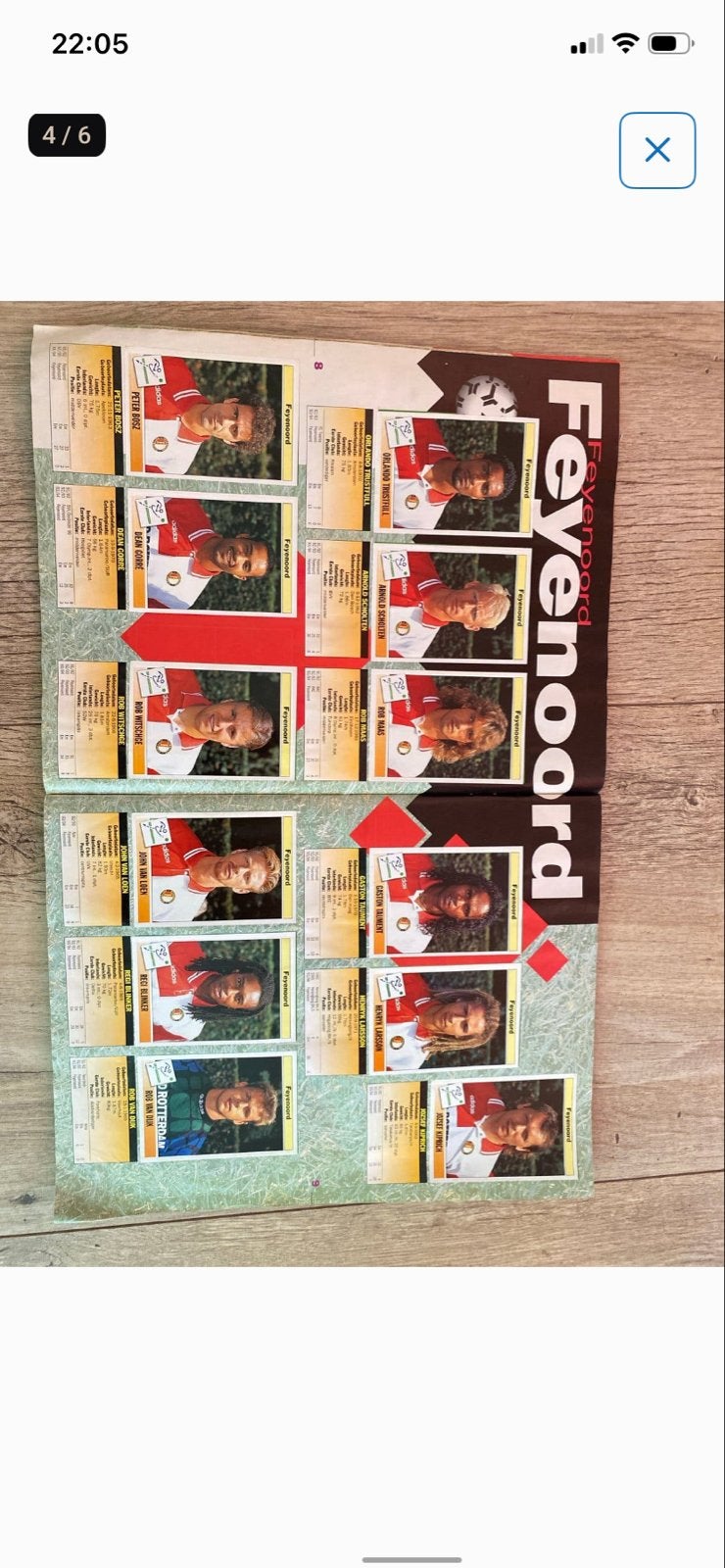Voetbal 95 Panini Album met Ajax, Feyenoord, PSV stickers, Verzenden, Gebruikt, Ajax, Boek of Tijdschrift