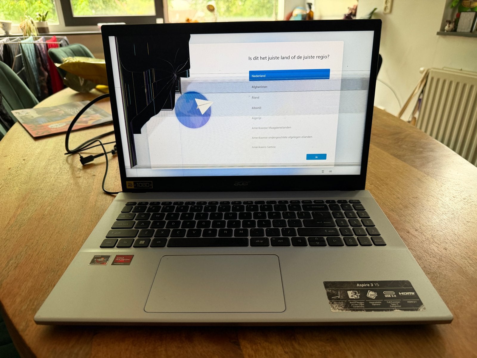 Acer Aspire 3 15 KAPOT SCHERM!, Computers en Software, Windows Laptops, Gebruikt, Met videokaart, 2 tot 3 Ghz, Ophalen of Verzenden
