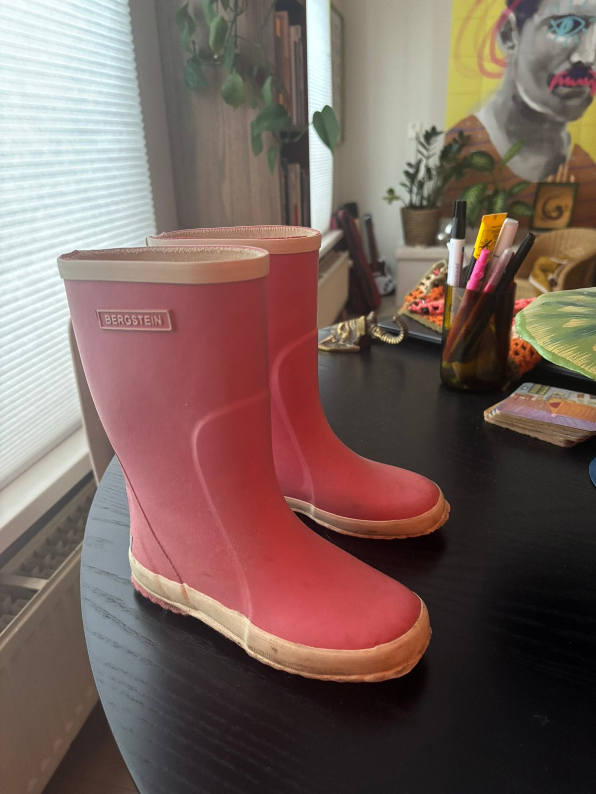 Roze Bergstein regenlaarsjes maat 28, Ophalen of Verzenden, Gebruikt, Meisje, Laarzen