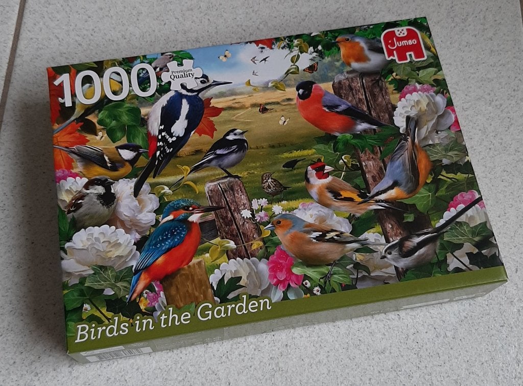 Legpuzzel Jumbo : Birds in the garden 1000 stukjes, Ophalen, 500 t/m 1500 stukjes, Nieuw, Legpuzzel
