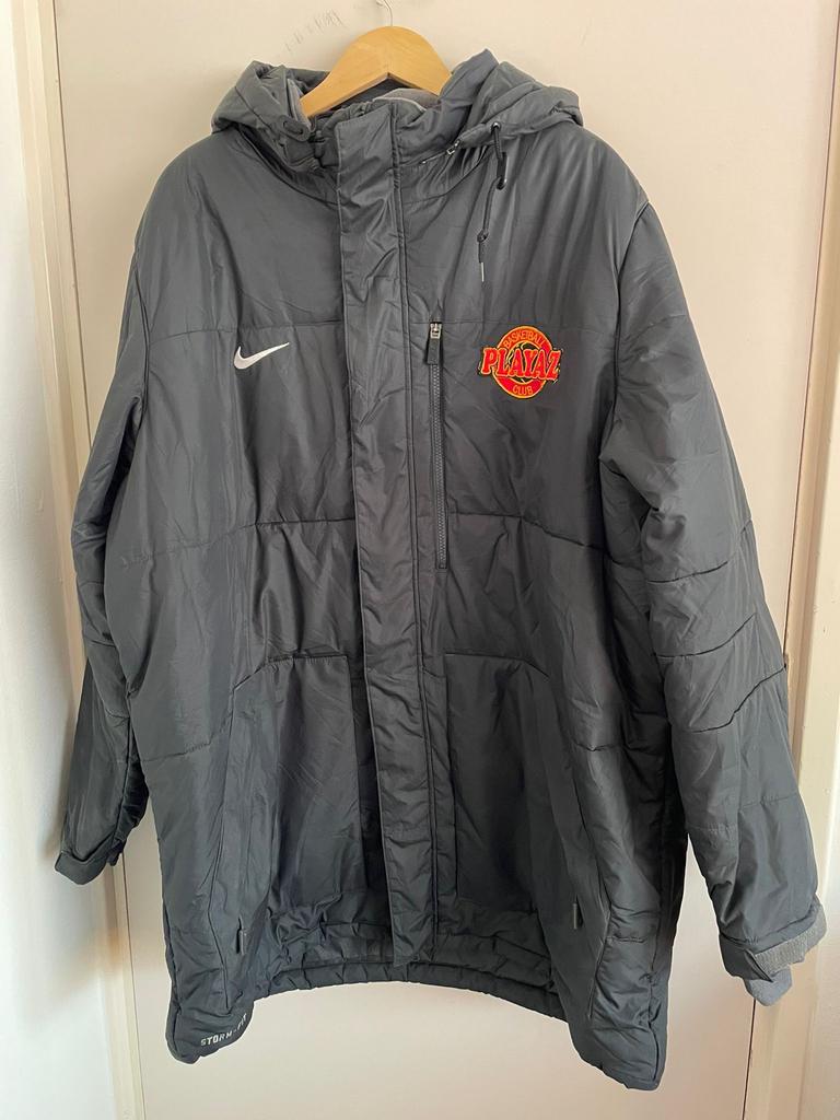 Nike Storm-FIT Winterjas 3XL - Grijs met logo, Kleding | Heren, Jassen | Winter, Gedragen, Overige maten, Grijs, Ophalen of Verzenden