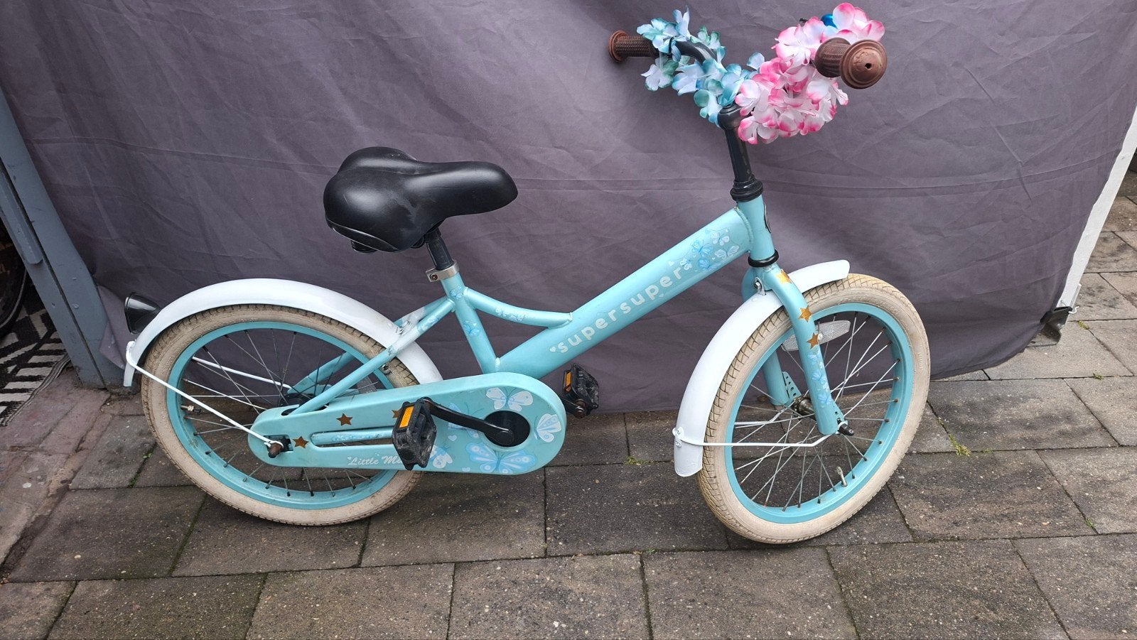 stevige Kinder fiets.18 inch leeftijd 6.7 jaar, Ophalen, Gebruikt, Terugtraprem, 16 tot 20 inch
