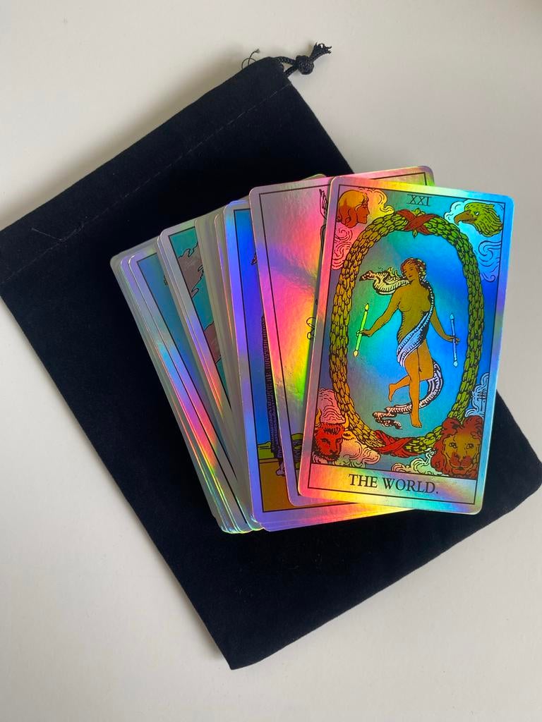 Holographic RWS Tarot Kaartendeck - 78 Nieuwe Kaarten, Ophalen of Verzenden, Zo goed als nieuw, Tarot of Kaarten leggen, Overige typen