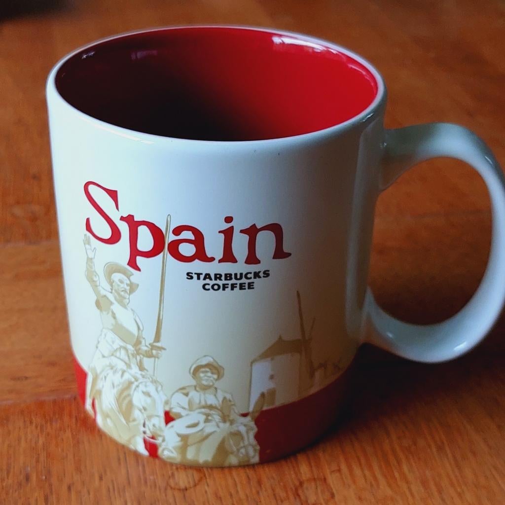 Starbucks City Mug Spanje - 415 ml, Huis en Inrichting, Keuken | Servies, Zo goed als nieuw, Kop(pen) en/of Schotel(s), Keramiek