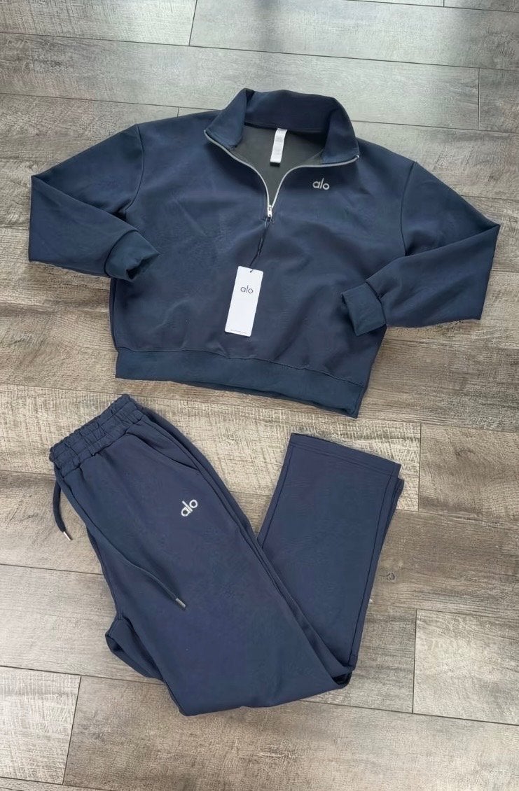 Alo Trainingspak Navy Blauw Maat M - Nieuw met Kaartjes, Maat 38/40 (M), Blauw, Nieuw, Ophalen of Verzenden