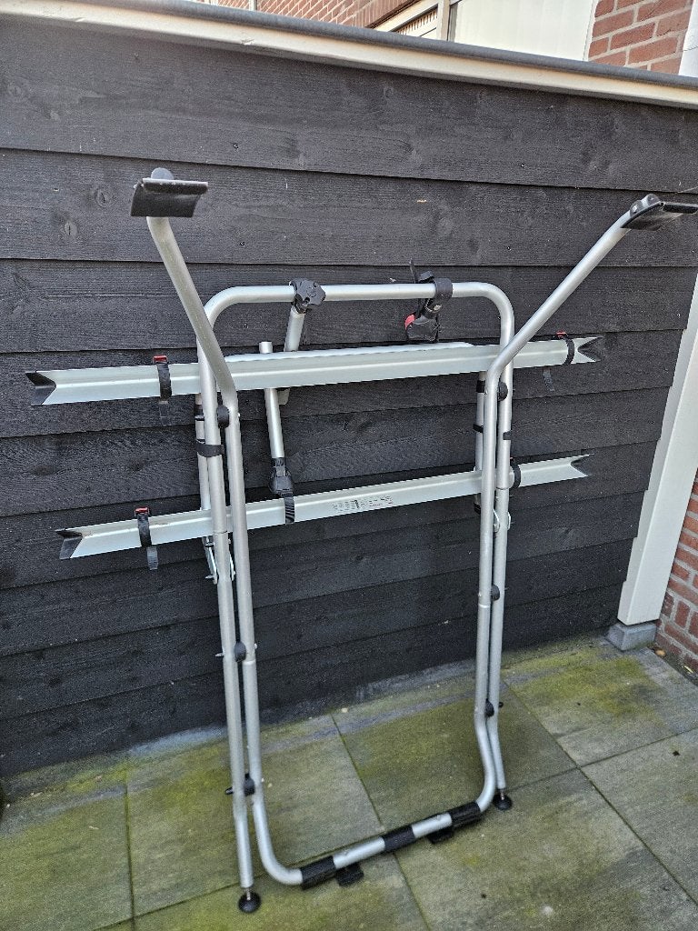 Fietsendrager volkswagen t5, Gebruikt, 2 fietsen, Elektrische fiets, Achterklepdrager