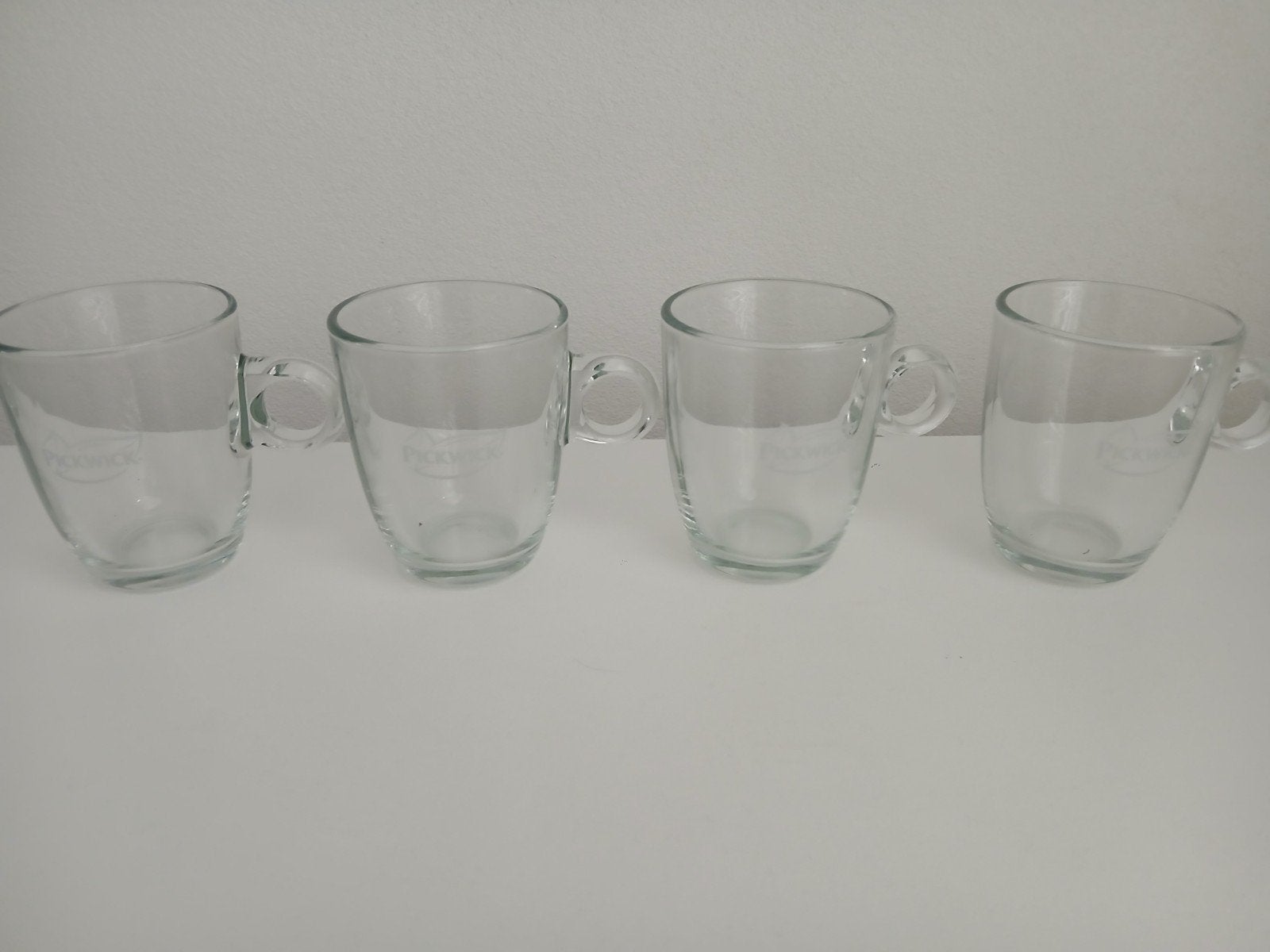 4x pickwick theeglas 26 cl, Ophalen of Verzenden